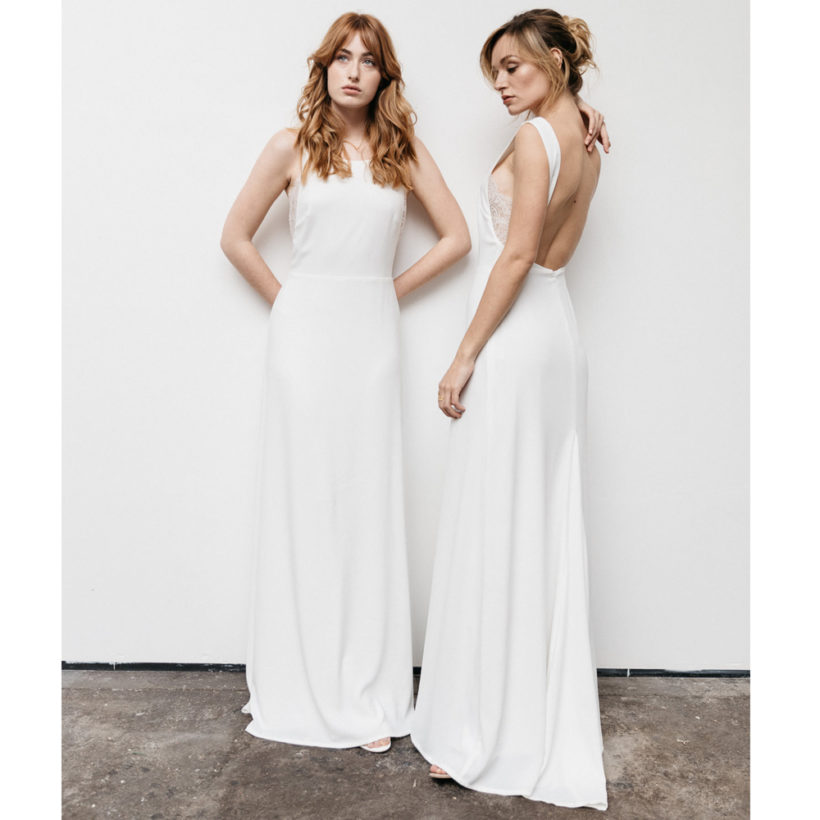 robe fluide longue blanche
