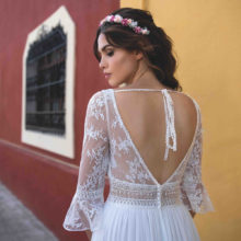 Robe de mariée longue Bianca Bo'M collection 2020