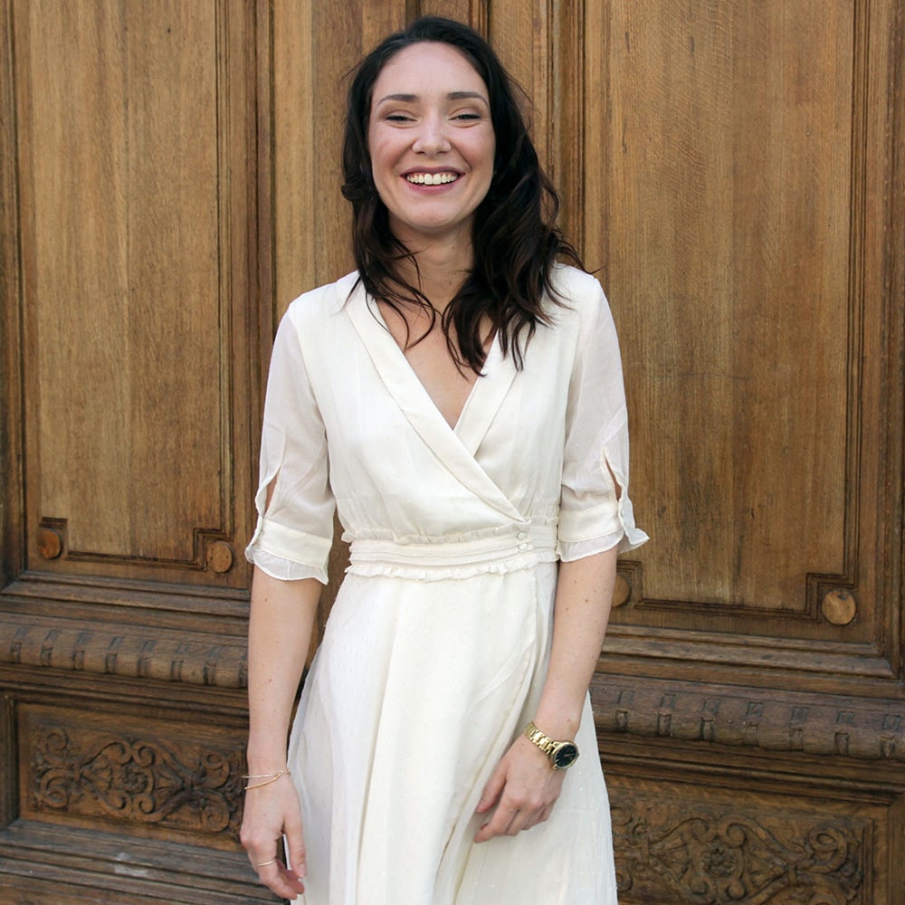 robe cache coeur mariage